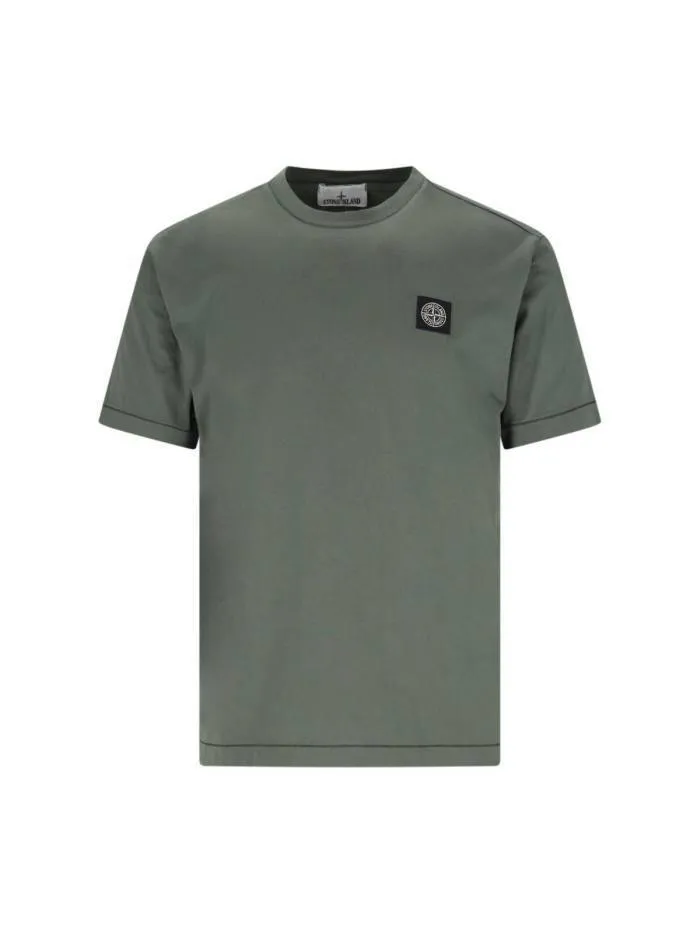 STONE ISLAND  |Crew Neck Pullovers Street Style Plain Cotton Short Sleeves