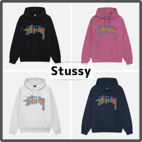 STUSSY  |Pullovers Unisex Street Style Long Sleeves Plain Cotton