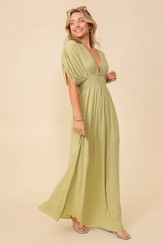 summer spring vacation maxi sundress lined