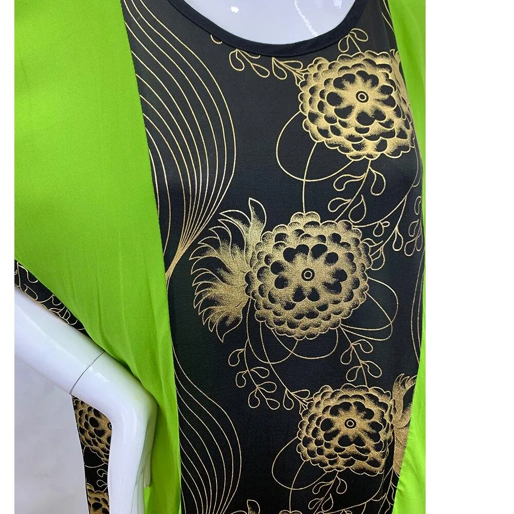 Summer Women's Cotton Short Sleeves Islam Prayer Clothing Abaya with Scarf