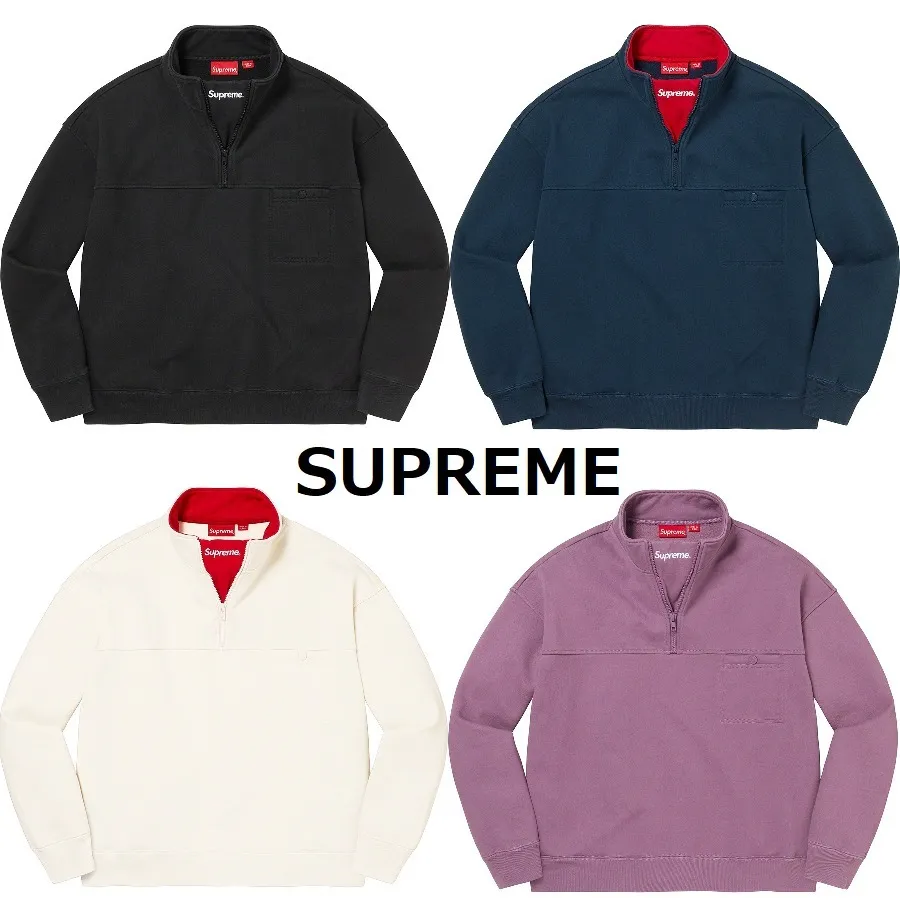 Supreme  |Pullovers Unisex Street Style Long Sleeves Plain Logo