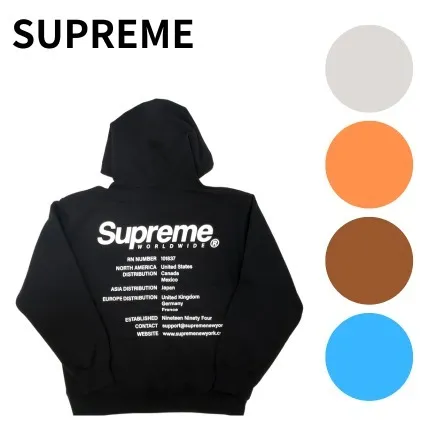 Supreme  |Pullovers Unisex Sweat Street Style Long Sleeves Plain Logo