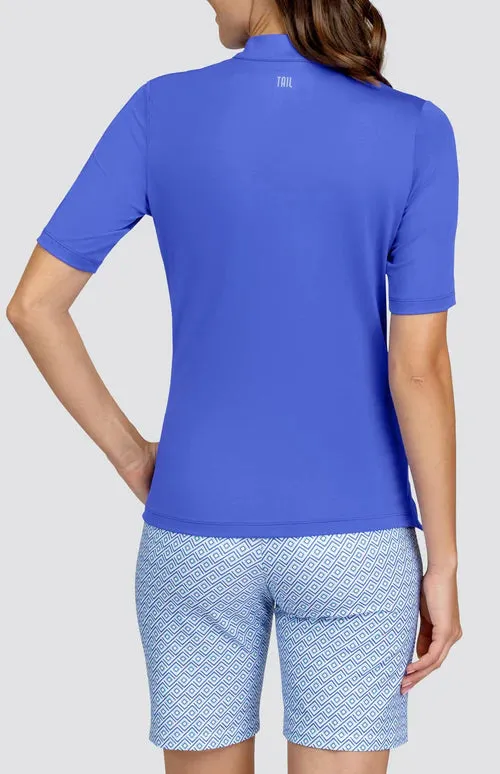 Tail Activewear Electric Paradise Mitch Short Sleeved Solid Top - Naples