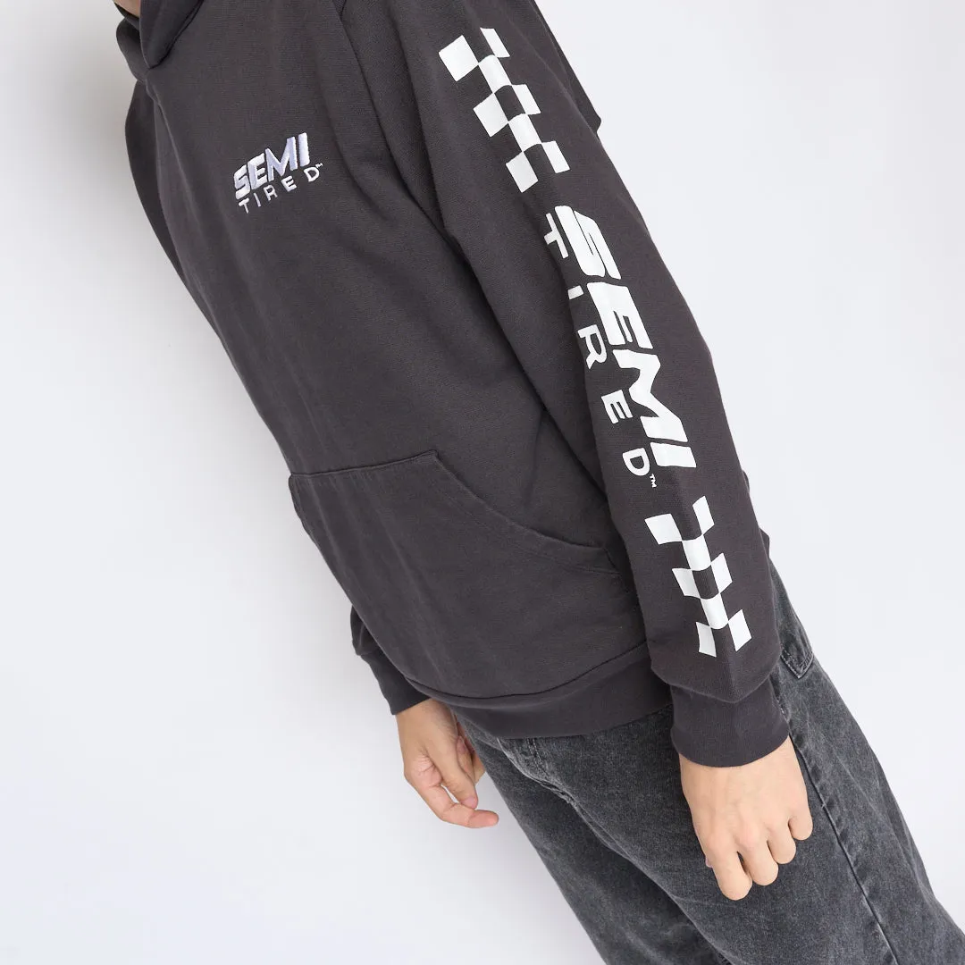 Tired Skateboards - Semi Tired Racing Hoodie (Black)