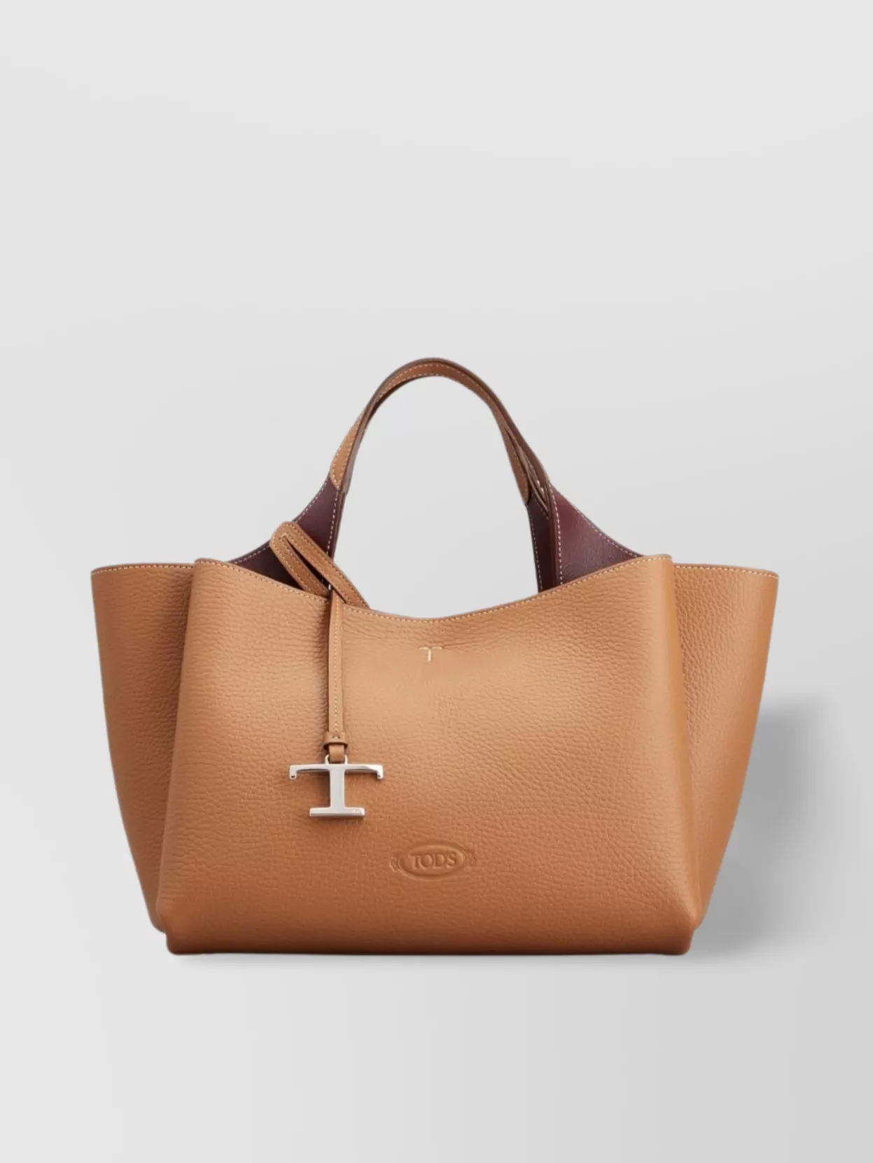 Tod's   Mini leather tote bag with adjustable strap