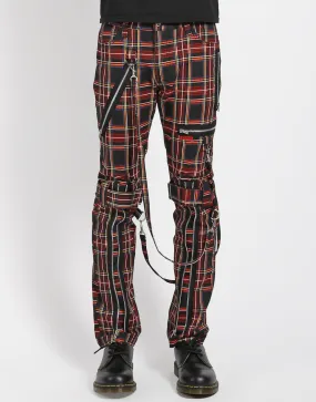 Tripp Black Plaid Bondage Pants