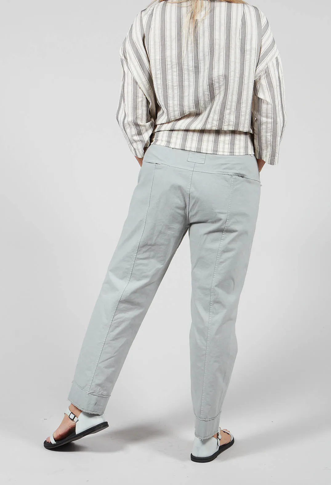 Trousers in Ghiaccio with Seam Detail