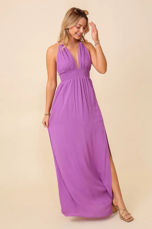 Vacation Maxi Sundress Lined Dress