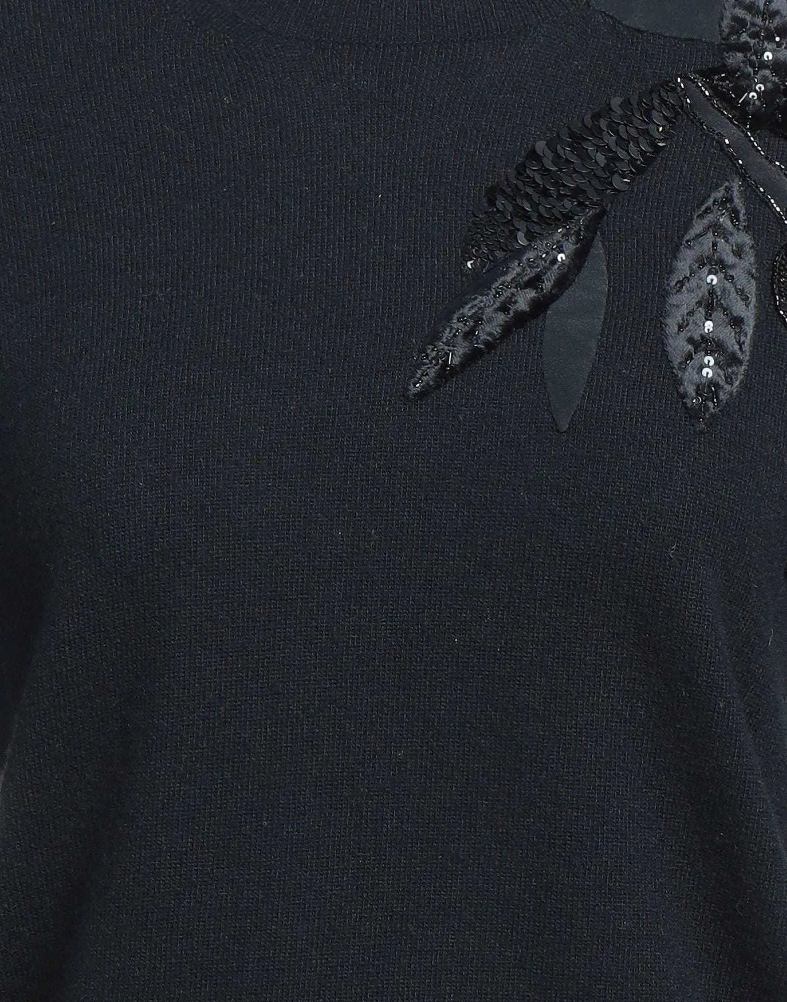 VALENTINO  |Crew Neck Casual Style Long Sleeves Plain With Jewels