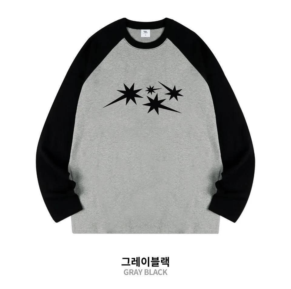 VENHIT  |Star Unisex Street Style Long Sleeves Oversized