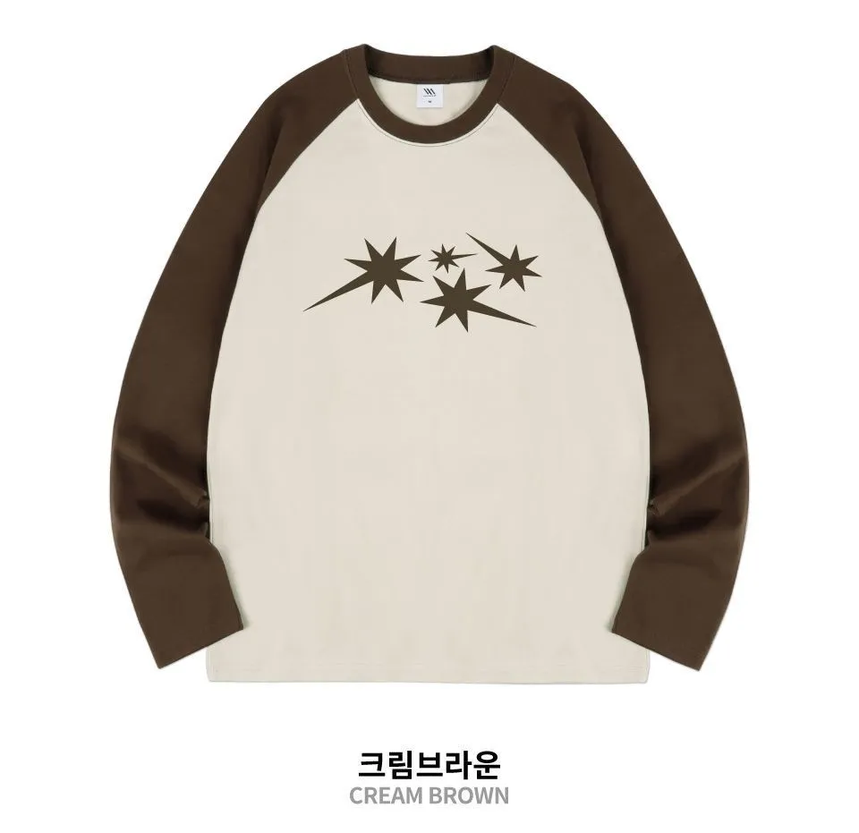 VENHIT  |Star Unisex Street Style Long Sleeves Oversized