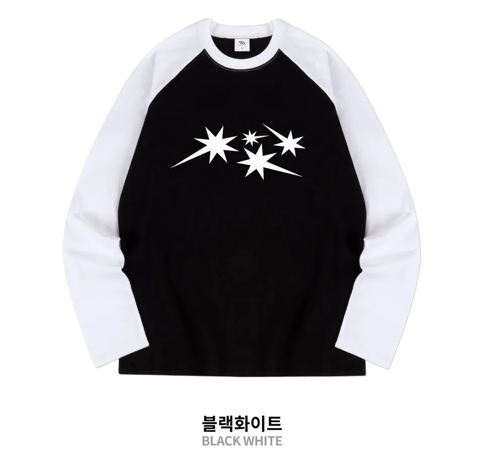 VENHIT  |Star Unisex Street Style Long Sleeves Oversized