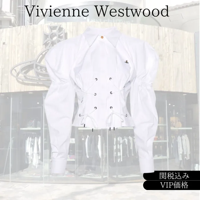 Vivienne Westwood  |Casual Style Street Style Long Sleeves Plain Cotton