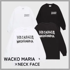 WACKO MARIA  |Crew Neck Pullovers Street Style Long Sleeves Plain Cotton