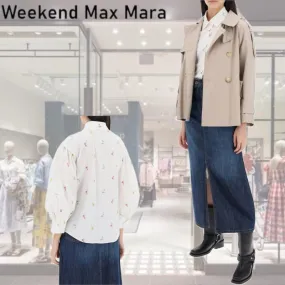 Weekend Max Mara  |Flower Patterns Casual Style Street Style Long Sleeves