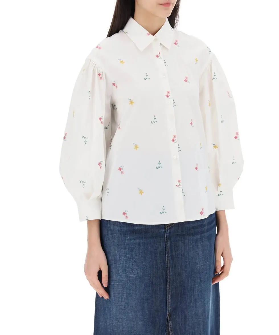 Weekend Max Mara  |Flower Patterns Casual Style Street Style Long Sleeves