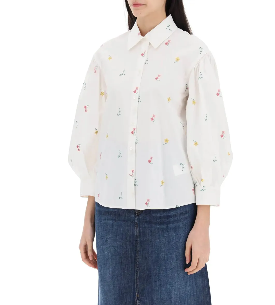 Weekend Max Mara  |Flower Patterns Casual Style Street Style Long Sleeves