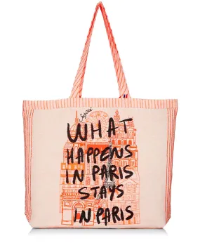 What Happens in Paris Cotton Tote