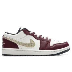 Women's Air Jordan 1 Low 'Chinese New Year' - Sail/Metallic Gold Grain/Dark Team Red