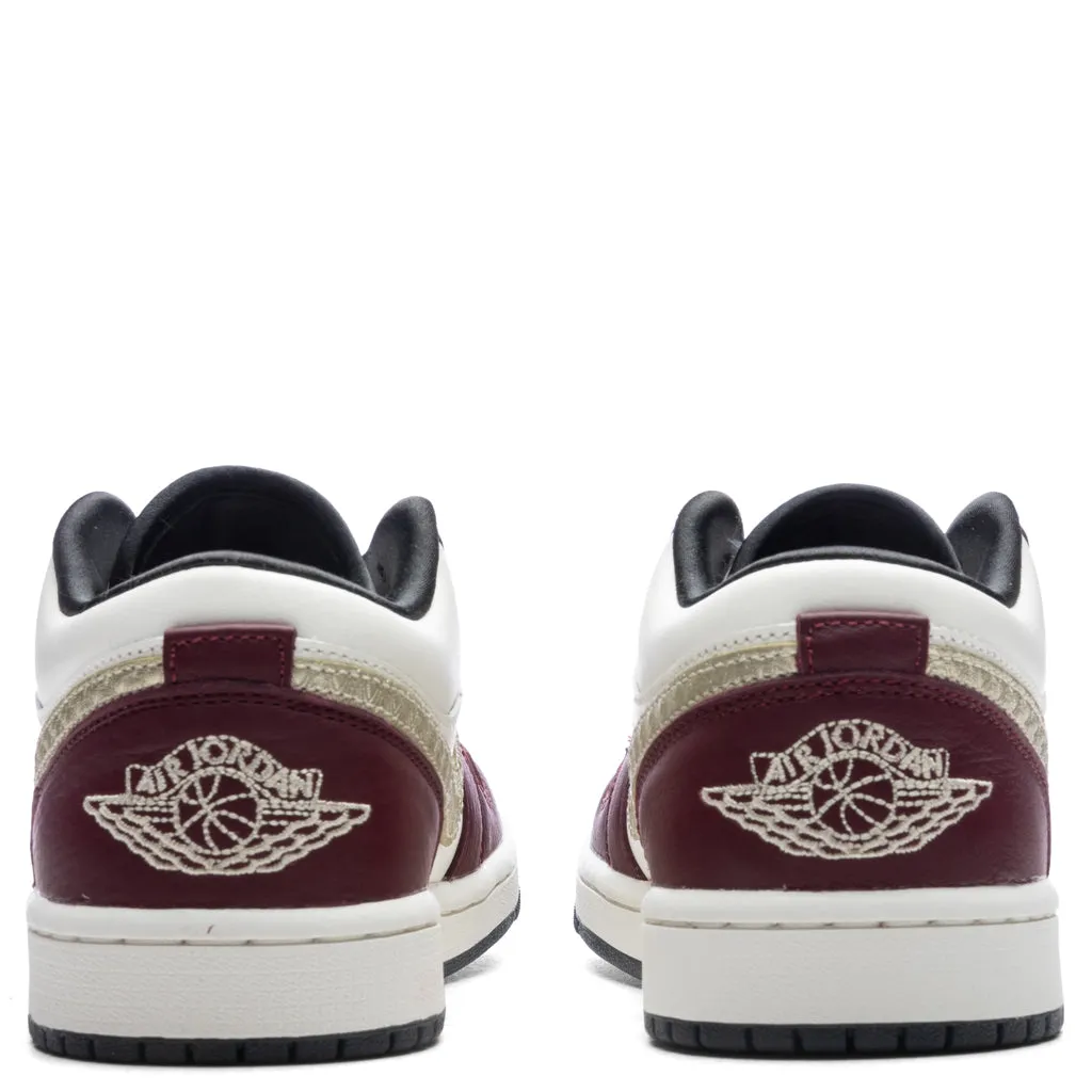 Women's Air Jordan 1 Low 'Chinese New Year' - Sail/Metallic Gold Grain/Dark Team Red