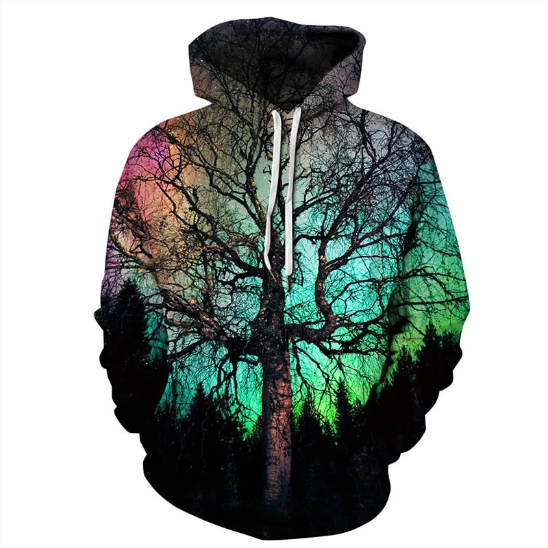 Women's Tree 3d Print Hoodie