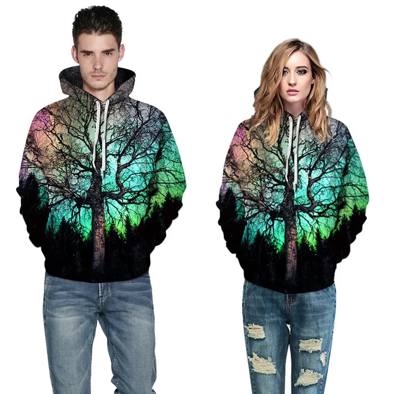 Women's Tree 3d Print Hoodie