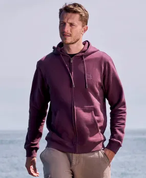 Woody Mens Zip Hoodie - Burgundy