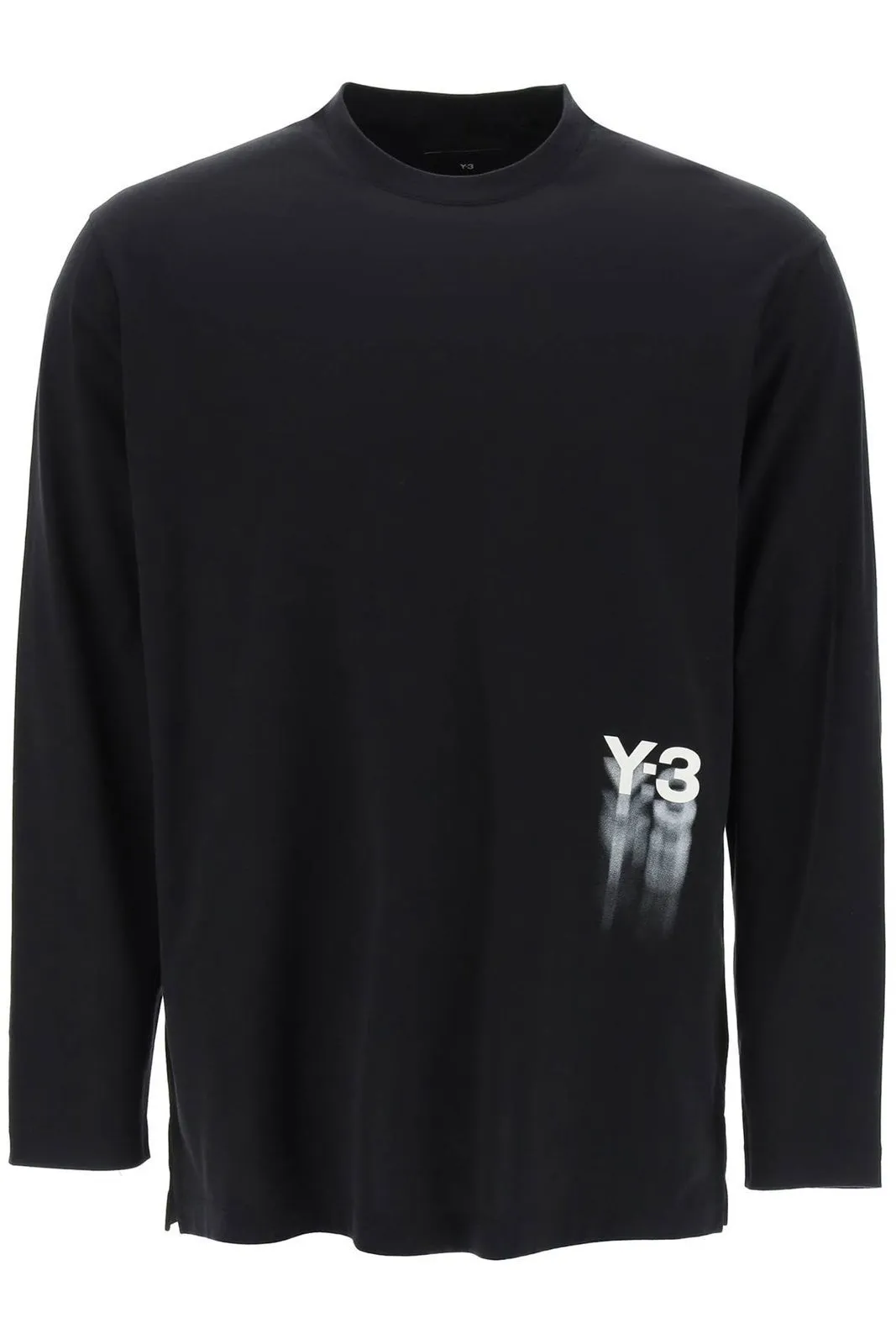 Y-3  |Crew Neck Pullovers Street Style Long Sleeves Plain Cotton