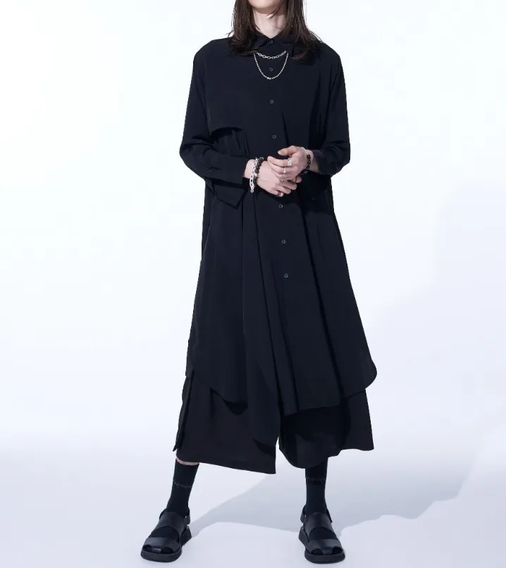 Yohji Yamamoto  |Unisex Street Style Long Sleeves Plain Designers Shirts